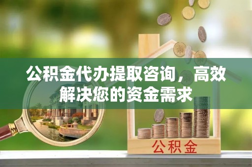 丰镇公积金代办提取咨询，高效解决您的资金需求