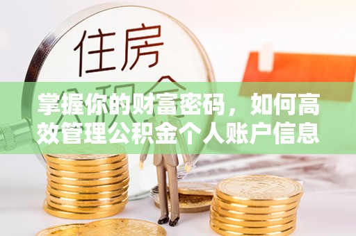 丰镇掌握你的财富密码，如何高效管理公积金个人账户信息