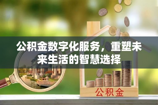 丰镇公积金数字化服务，重塑未来生活的智慧选择