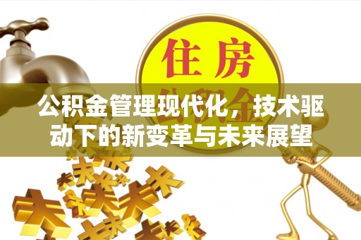 丰镇公积金管理现代化，技术驱动下的新变革与未来展望