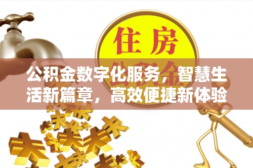 丰镇公积金数字化服务，智慧生活新篇章，高效便捷新体验